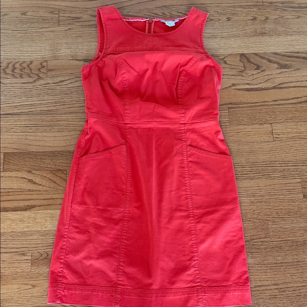 Boden Vibrant Red Dress